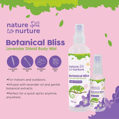 Nature to Nurture Botanical Bliss Lavender Shield Body Mist | The Nest Attachment Parenting Hub