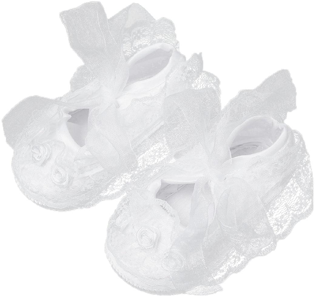 Amelia White Laced Baptism Dress & Accessories Set | The Nest Attachment Parenting Hub