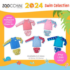 Zoocchini UPF50 Rashguard & Swim Diaper Set (Baby/Toddler) | The Nest Attachment Parenting Hub
