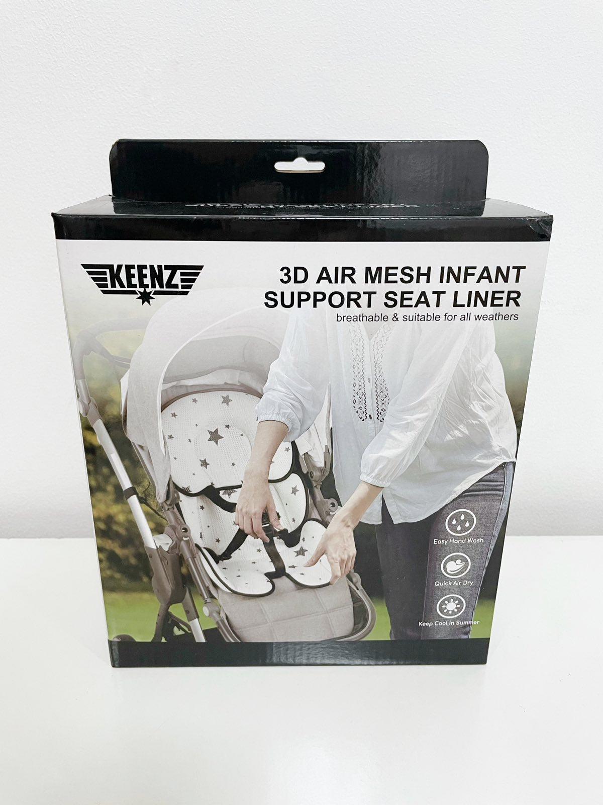Keenz 3D Air Mesh Infant Support Seat Liner | The Nest Attachment Parenting Hub
