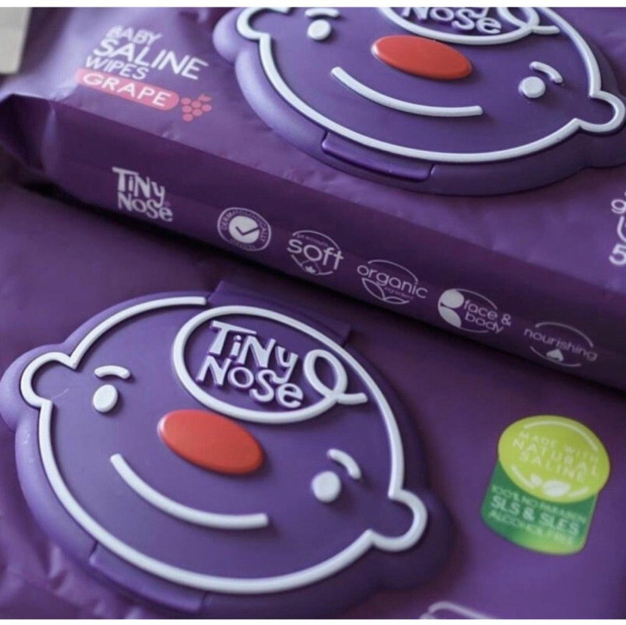 Tiny Nose Baby Saline Wipes Grapes 3m+ | The Nest Attachment Parenting Hub