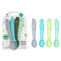 Melii Silicone Spoons - 4 pack | The Nest Attachment Parenting Hub