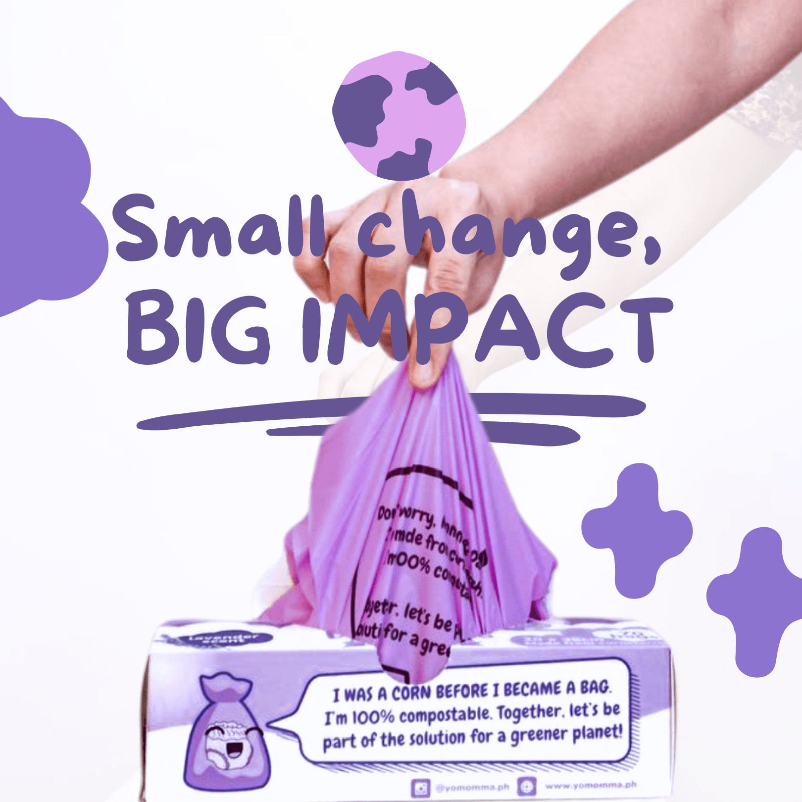 Yomomma Compostable Diaper Bags 70s | The Nest Attachment Parenting Hub