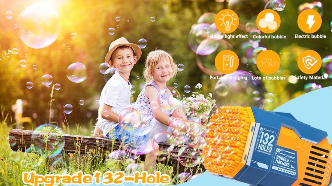 Little Fat Hugs Disco Bubble Gun 132 Holes | The Nest Attachment Parenting Hub