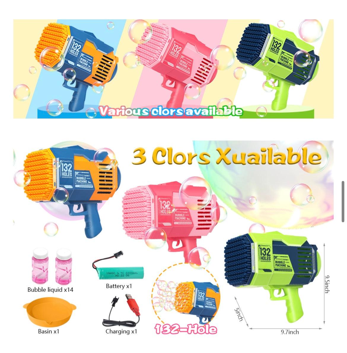 Little Fat Hugs Disco Bubble Gun 132 Holes | The Nest Attachment Parenting Hub