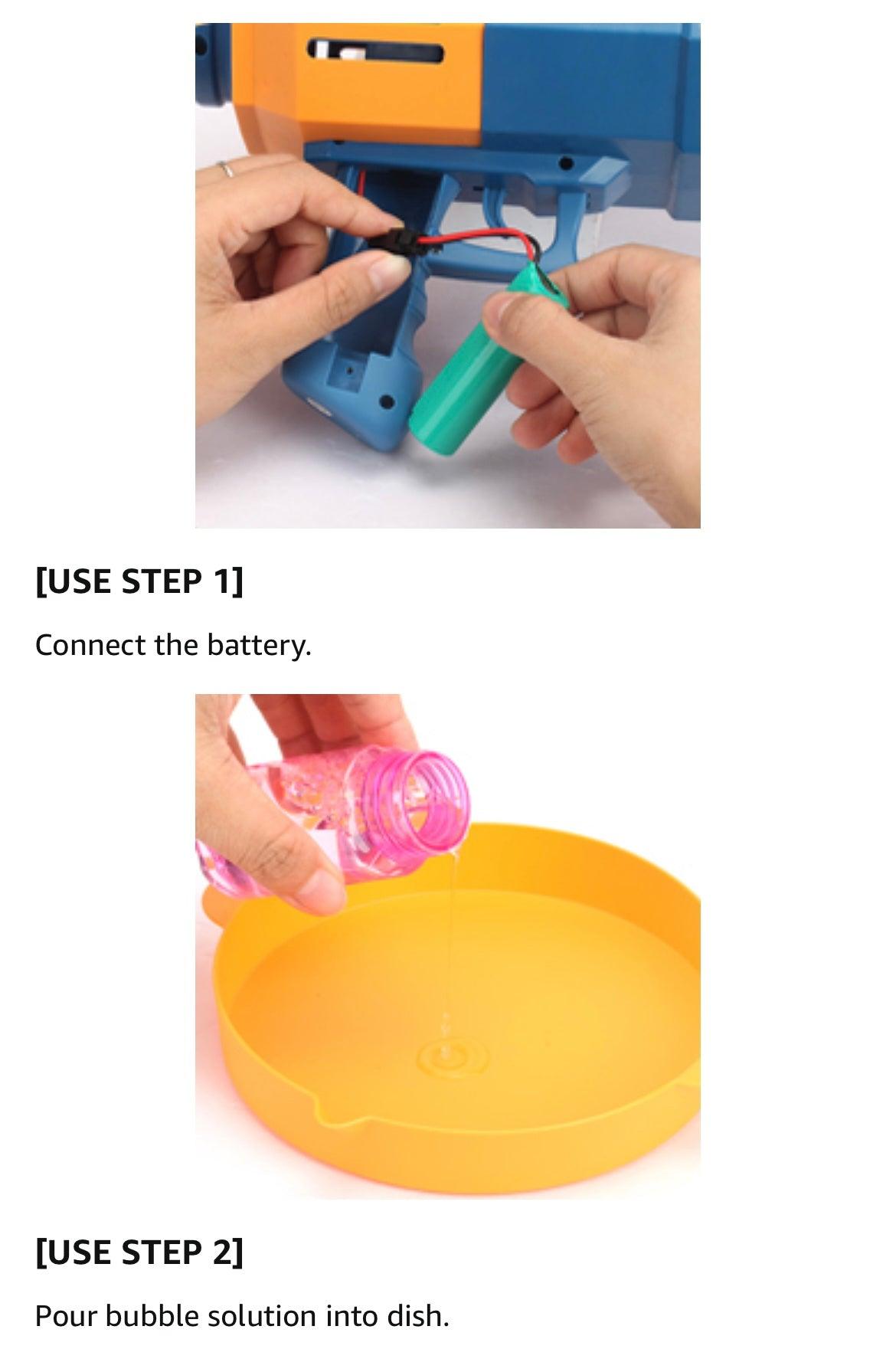 Little Fat Hugs Disco Bubble Gun 132 Holes | The Nest Attachment Parenting Hub