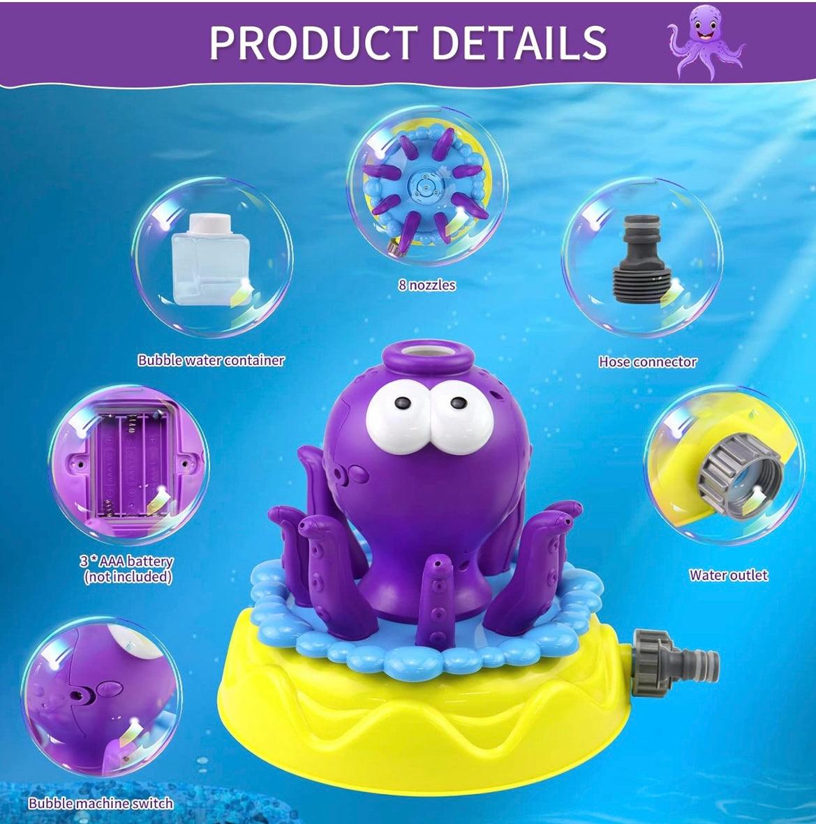 Little Fat Hugs Octopus Sprinkler with Bubble | The Nest Attachment Parenting Hub