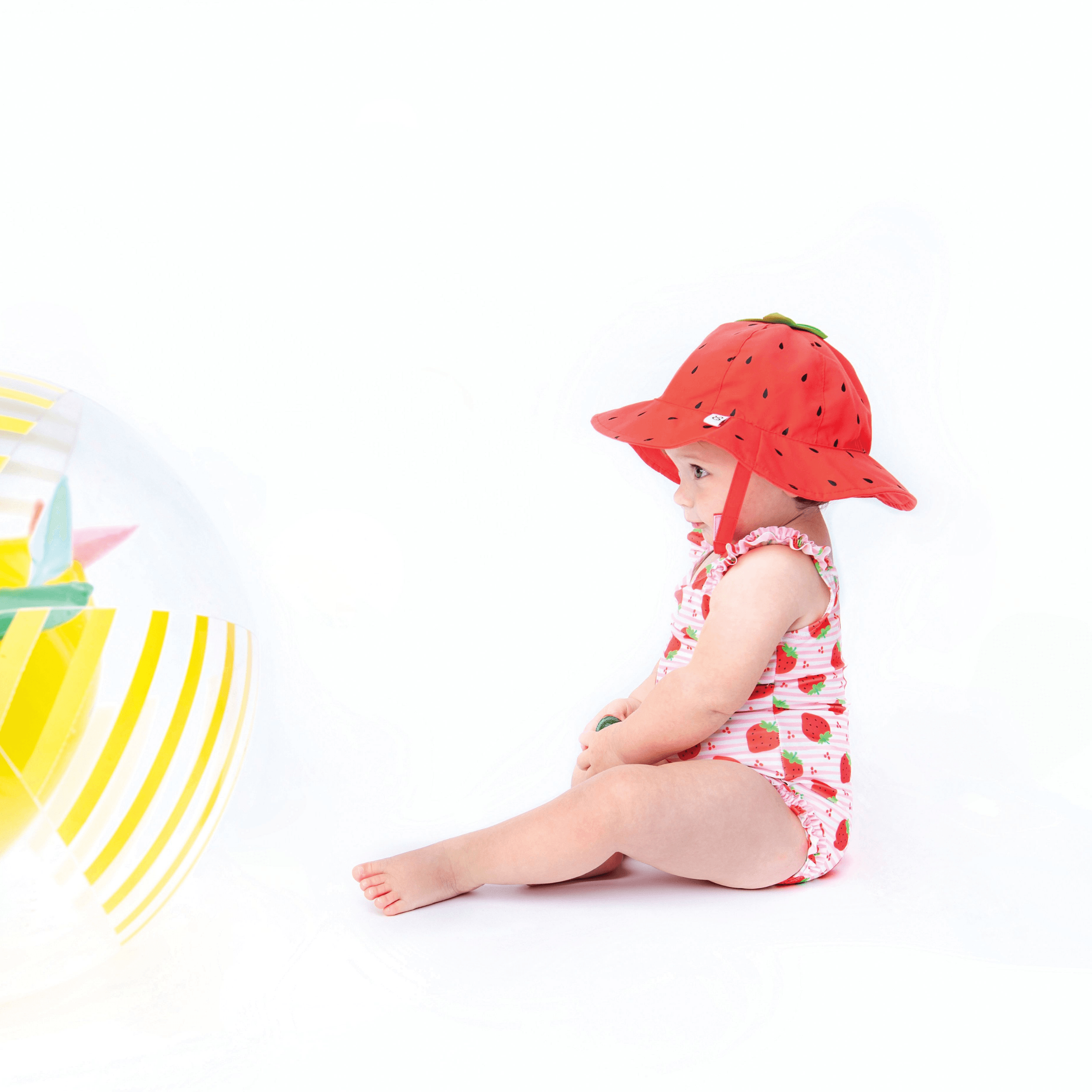 Zoocchini Baby Girl UPF50 Snap Swimsuit & Sunhat Set | The Nest Attachment Parenting Hub