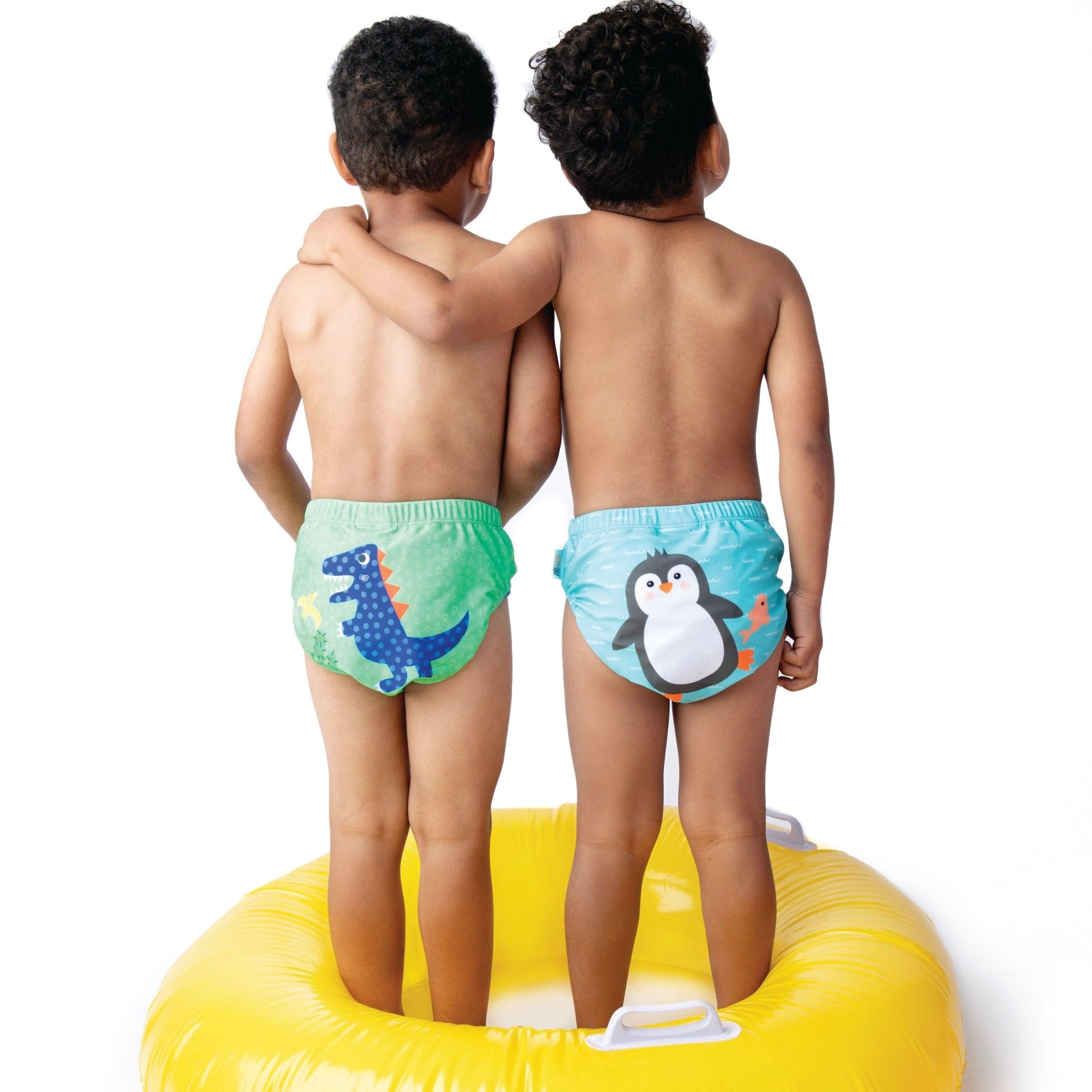 Zoocchini UPF50 Swim Diaper Set of 2 (Baby/Toddler) - Devin the Dino | The Nest Attachment Parenting Hub