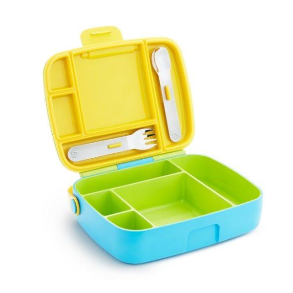 Munchkin Lunch Bento Box with Stainless Steel Utensils 18m+ | The Nest Attachment Parenting Hub