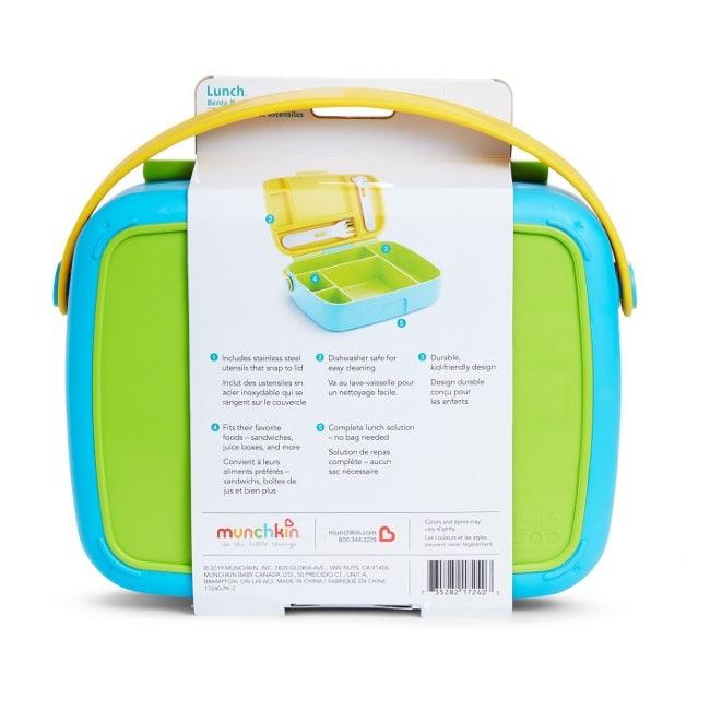 Munchkin Lunch Bento Box with Stainless Steel Utensils 18m+ | The Nest Attachment Parenting Hub