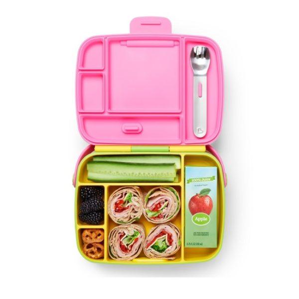 Munchkin Lunch Bento Box with Stainless Steel Utensils 18m+ | The Nest Attachment Parenting Hub