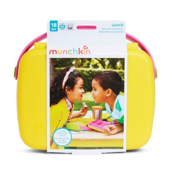 Munchkin Lunch Bento Box with Stainless Steel Utensils 18m+ | The Nest Attachment Parenting Hub