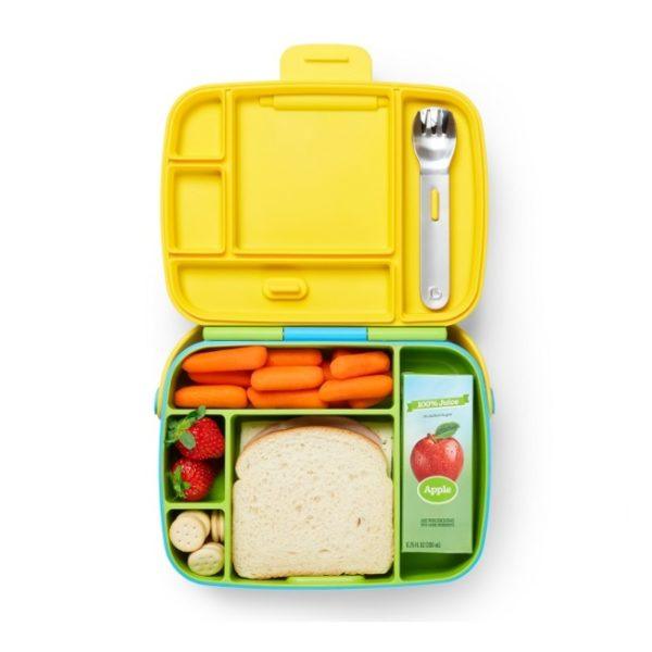 Munchkin Lunch Bento Box with Stainless Steel Utensils 18m+ | The Nest Attachment Parenting Hub