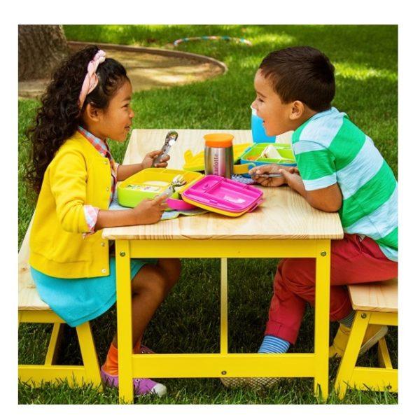 Munchkin Lunch Bento Box with Stainless Steel Utensils 18m+ | The Nest Attachment Parenting Hub