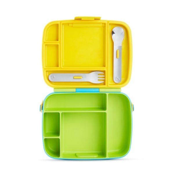 Munchkin Lunch Bento Box with Stainless Steel Utensils 18m+ | The Nest Attachment Parenting Hub