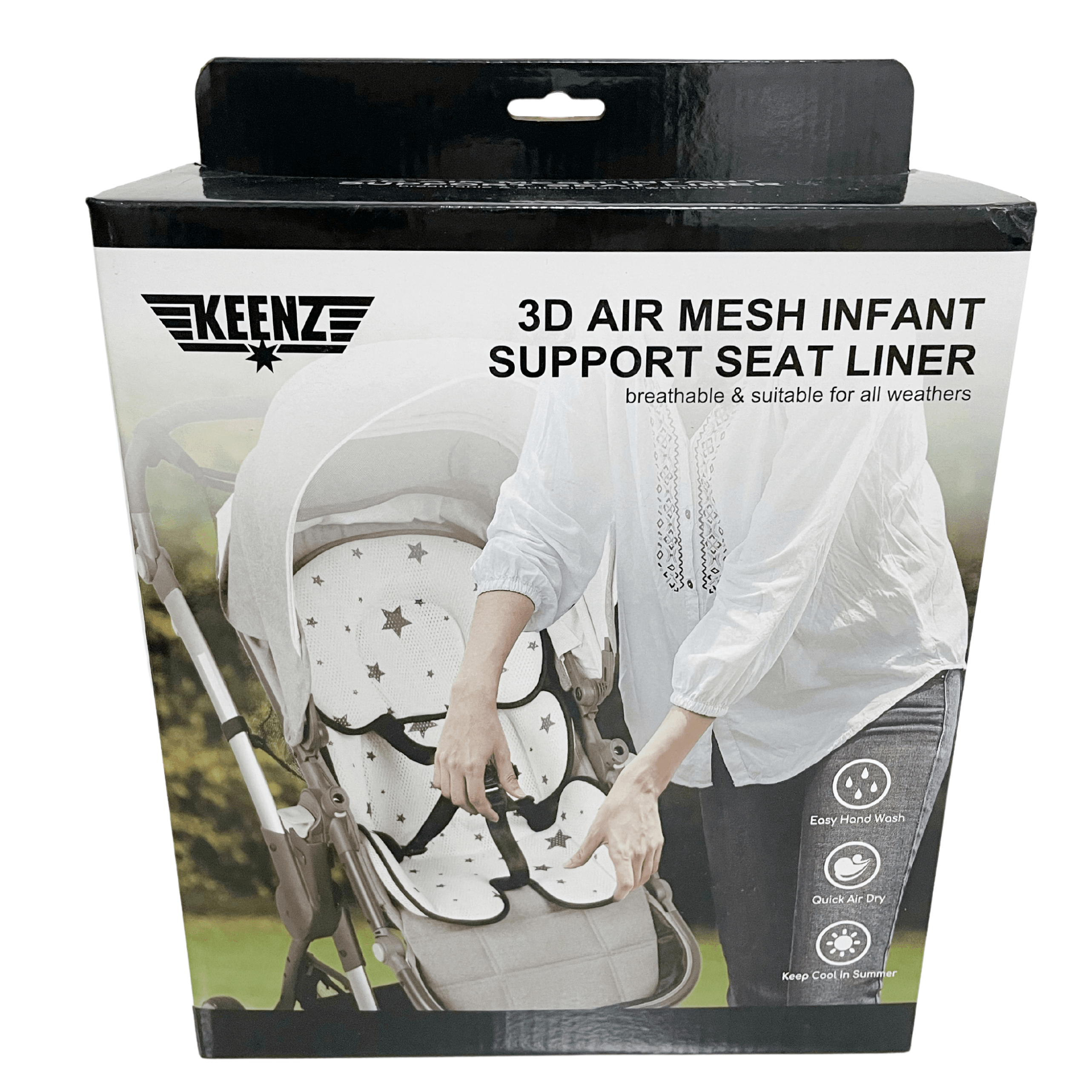 Keenz 3D Air Mesh Infant Support Seat Liner | The Nest Attachment Parenting Hub