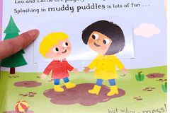 Campbell Big Steps Interactive Board Book: Let's Wash Our Hands