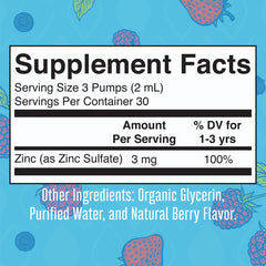 MaryRuth's Toddler Ionic Zinc Drops Berry 60ml