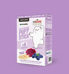 Natufoodies Organic Multigrain Puff Stick Dragon Fruit & Blueberry