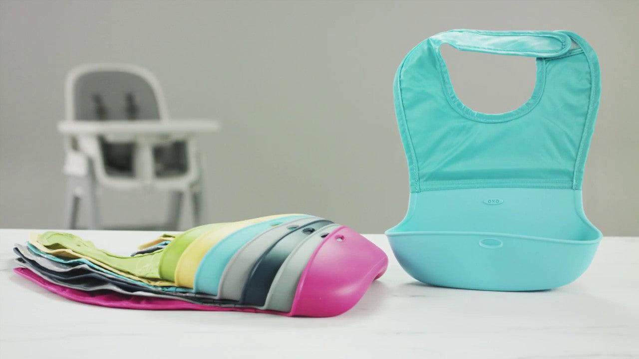 Oxo Tot Roll-up Bib | The Nest Attachment Parenting Hub