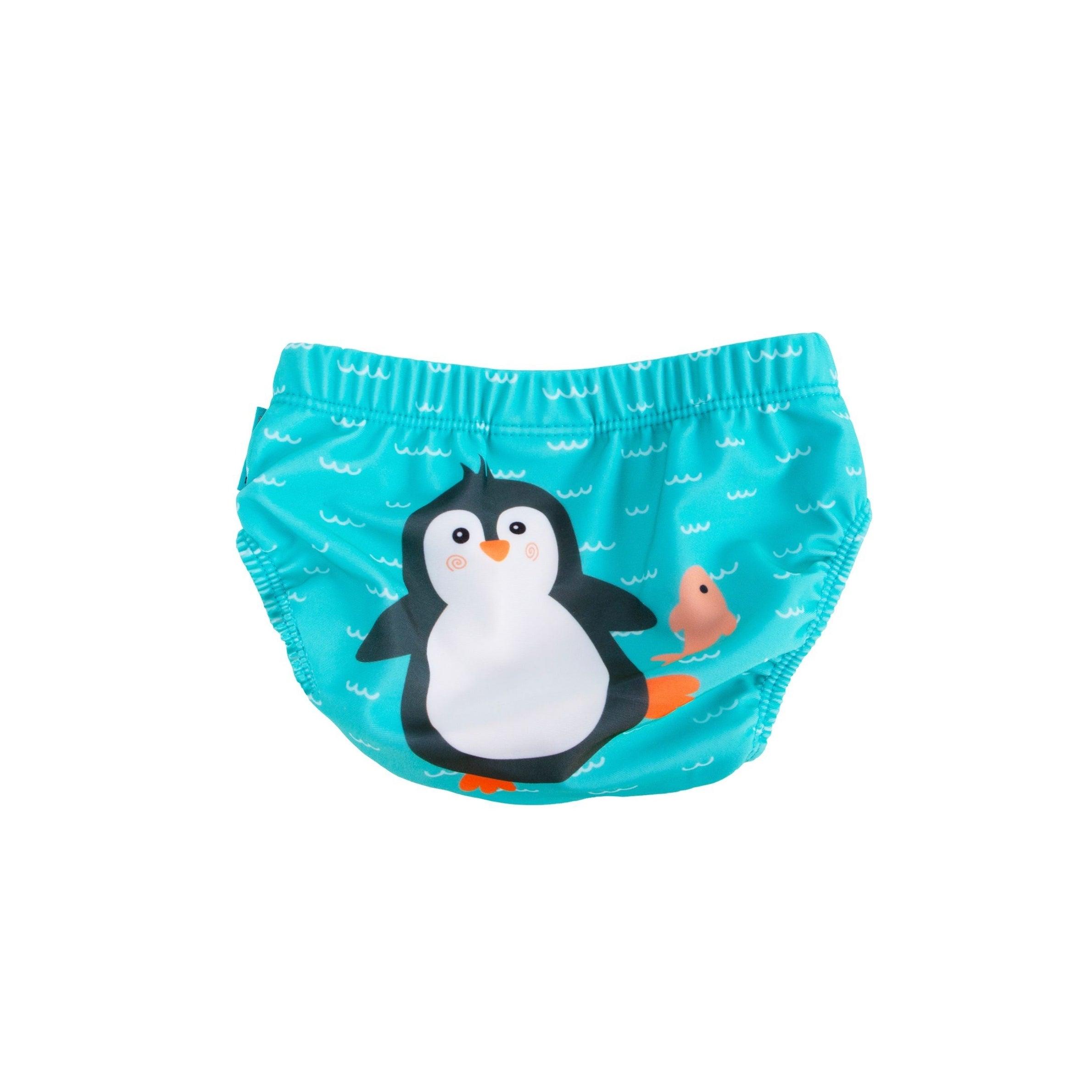 Zoocchini UPF50 Swim Diaper Set of 2 (Baby/Toddler) - Parker the Penguin | The Nest Attachment Parenting Hub