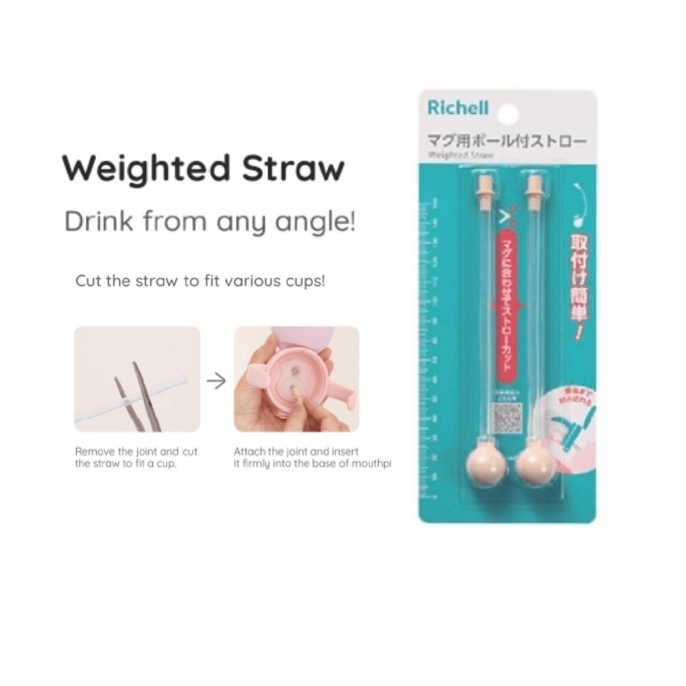 Richell Weighted Straw | The Nest Attachment Parenting Hub