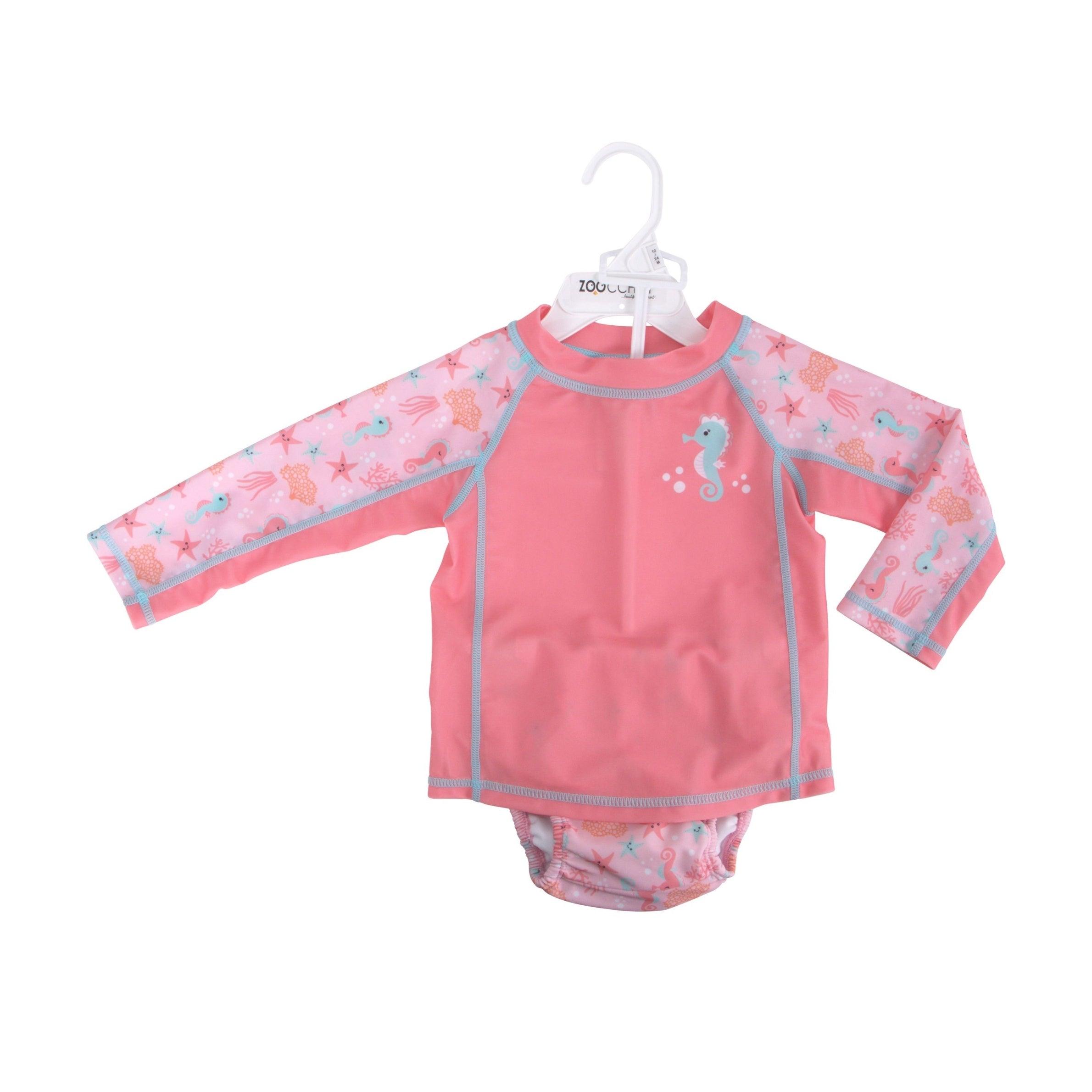 Zoocchini UPF50 Rashguard & Swim Diaper Set (Baby/Toddler) | The Nest Attachment Parenting Hub