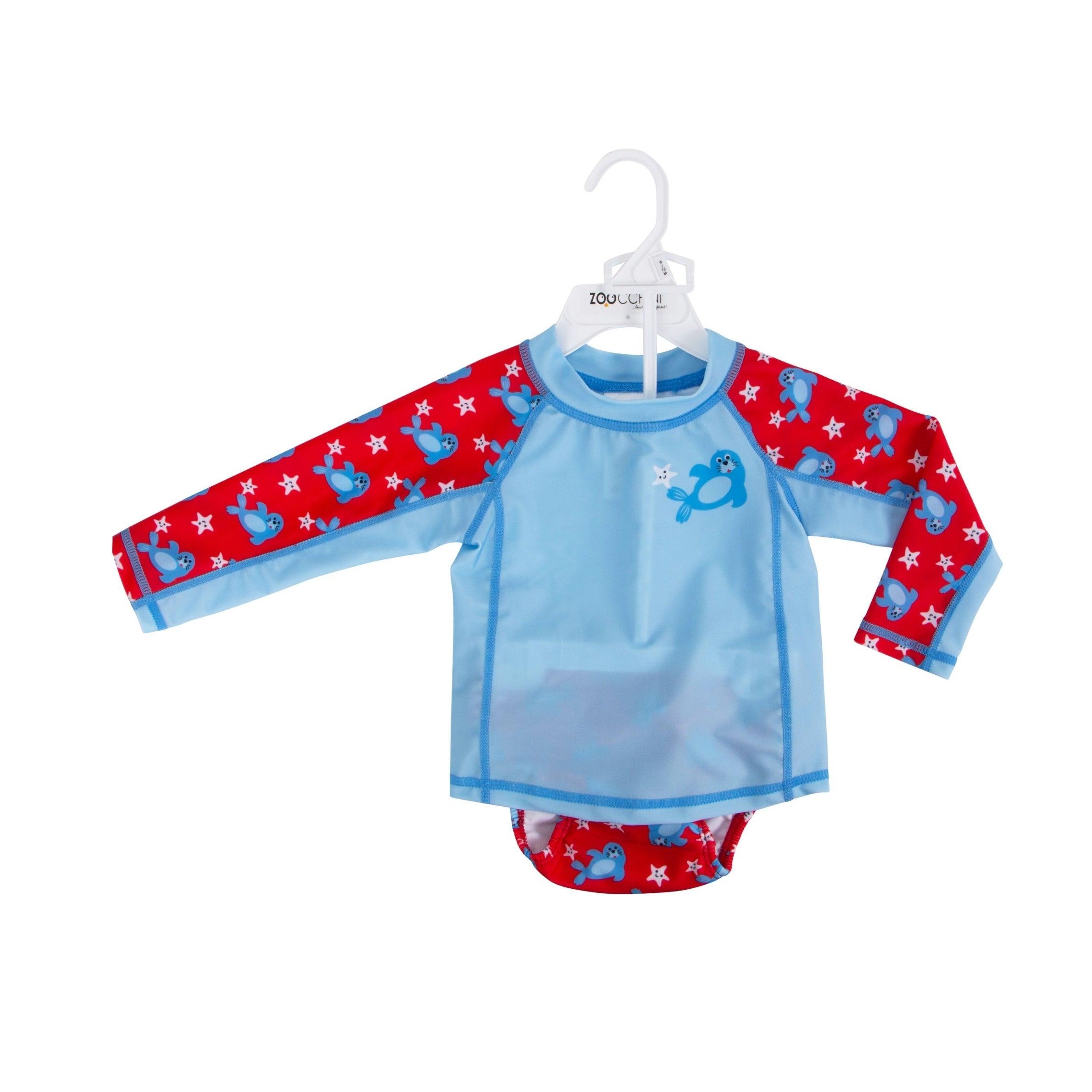 Zoocchini UPF50 Rashguard & Swim Diaper Set (Baby/Toddler) | The Nest Attachment Parenting Hub