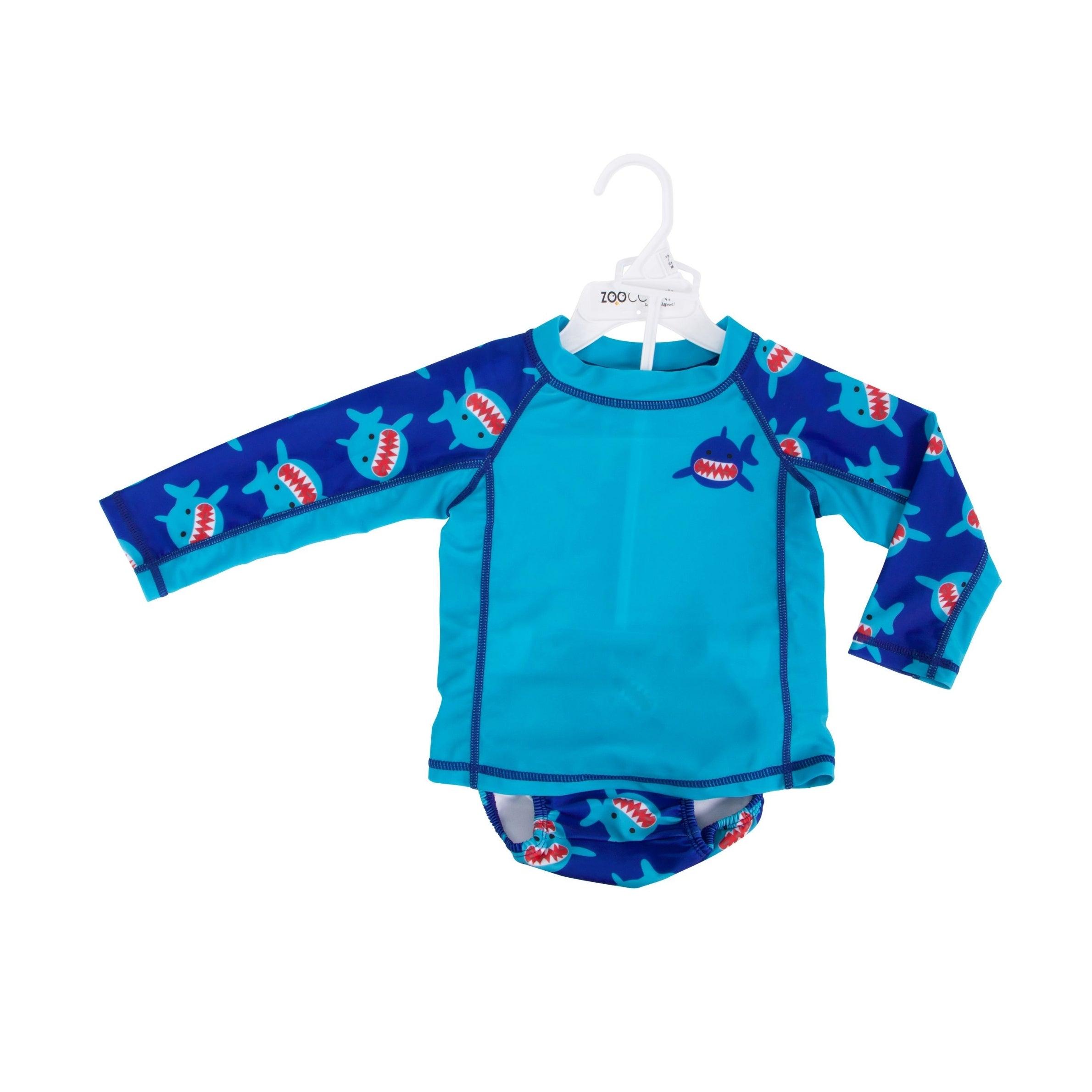 Zoocchini UPF50 Rashguard & Swim Diaper Set (Baby/Toddler) | The Nest Attachment Parenting Hub