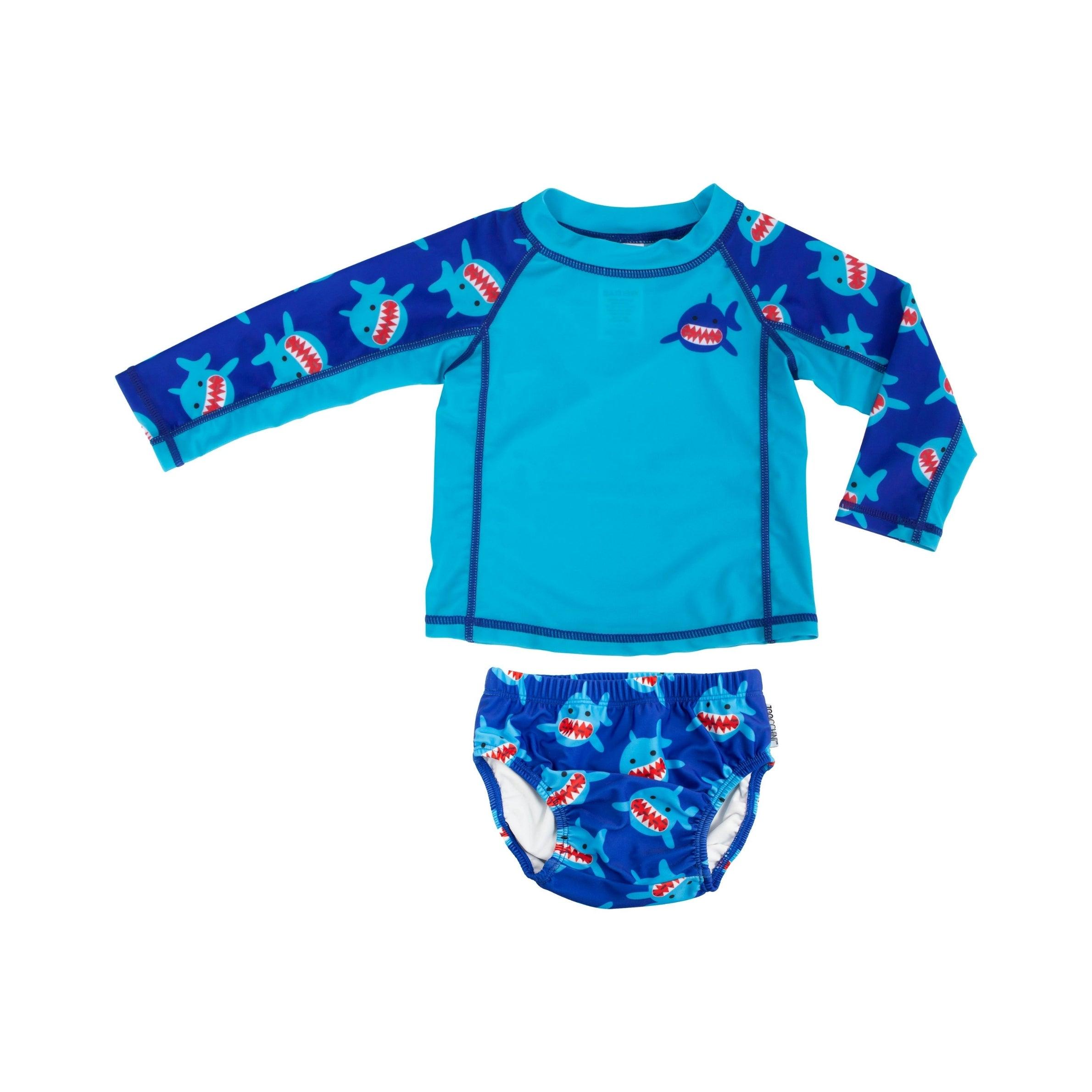 Zoocchini UPF50 Rashguard & Swim Diaper Set (Baby/Toddler) | The Nest Attachment Parenting Hub