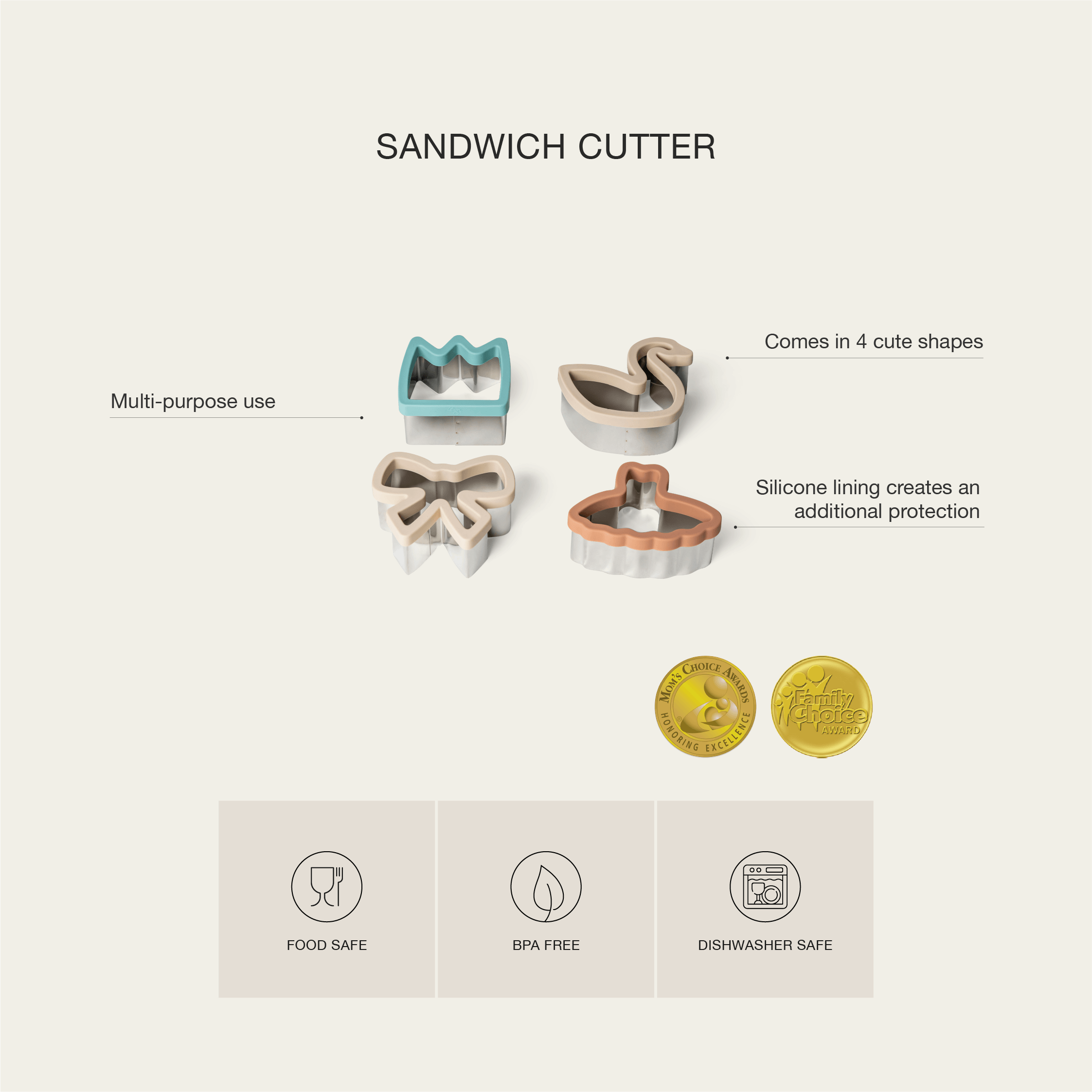 Citron Sandwich Cutter | The Nest Attachment Parenting Hub