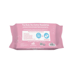 Tiny Buds Baby Dry Cotton Towelettes 60 Sheets