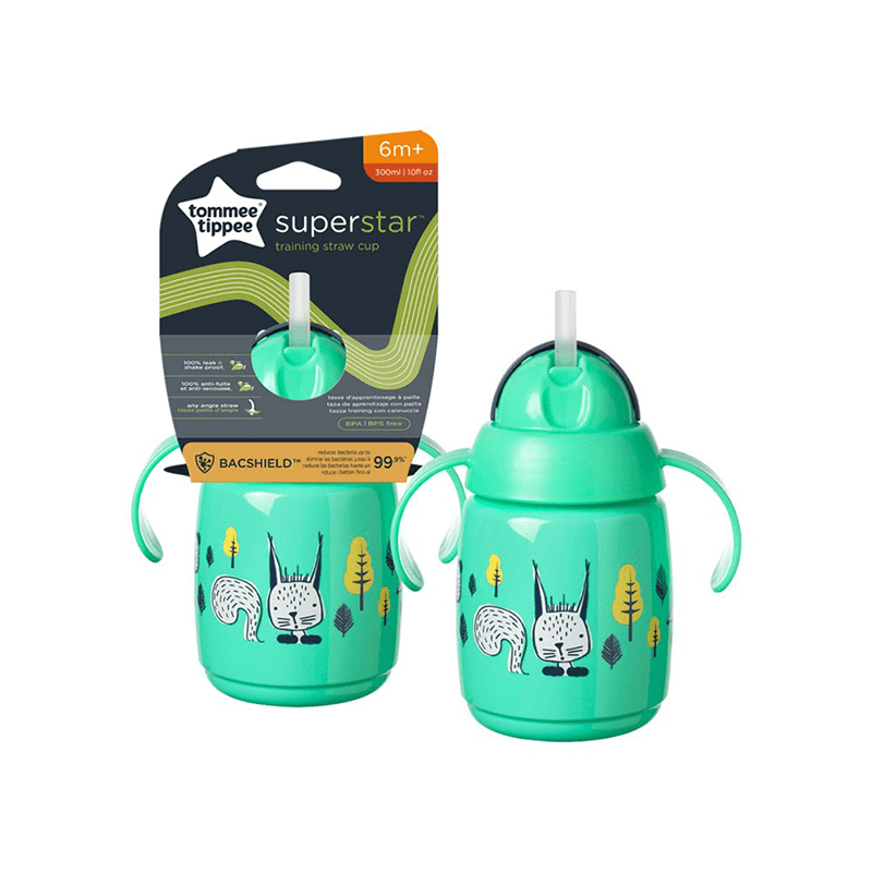 Tommee Tippee Super Star Training Straw Cup 300ml 10oz 6m+ | The Nest Attachment Parenting Hub