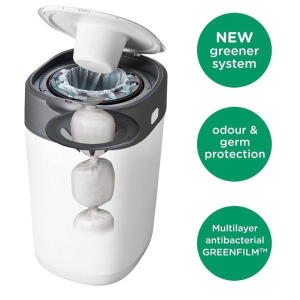 Tommee Tippee Twist & Click Advanced Nappy Disposal Tub | The Nest Attachment Parenting Hub