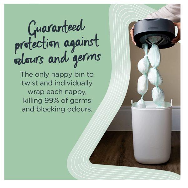 Tommee Tippee Twist & Click Advanced Nappy Disposal Tub | The Nest Attachment Parenting Hub