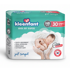 Kleenfant Baby Diaper - Taped
