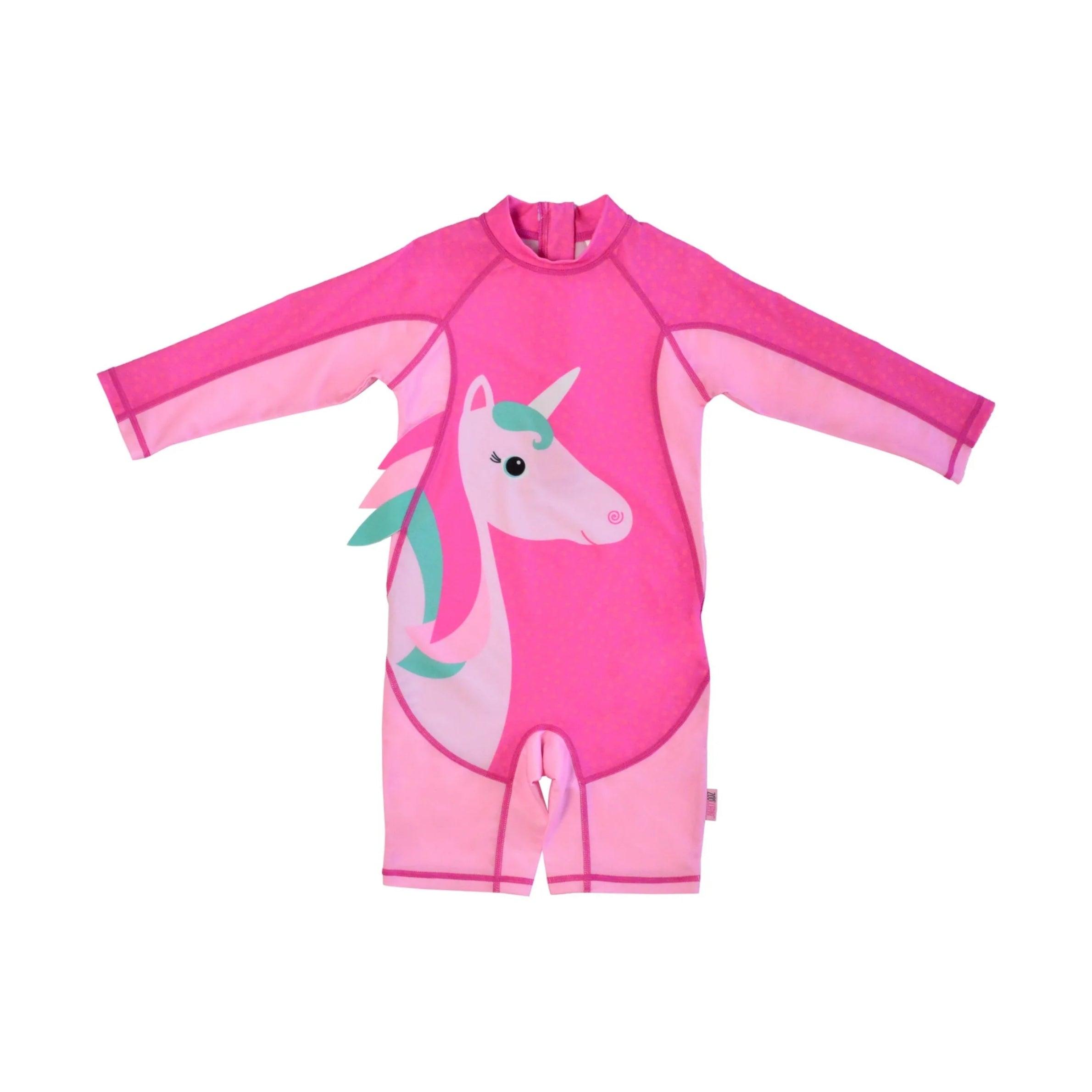 Zoocchini UPF50 Rashguard Swimsuit- Una the Unicorn | The Nest Attachment Parenting Hub