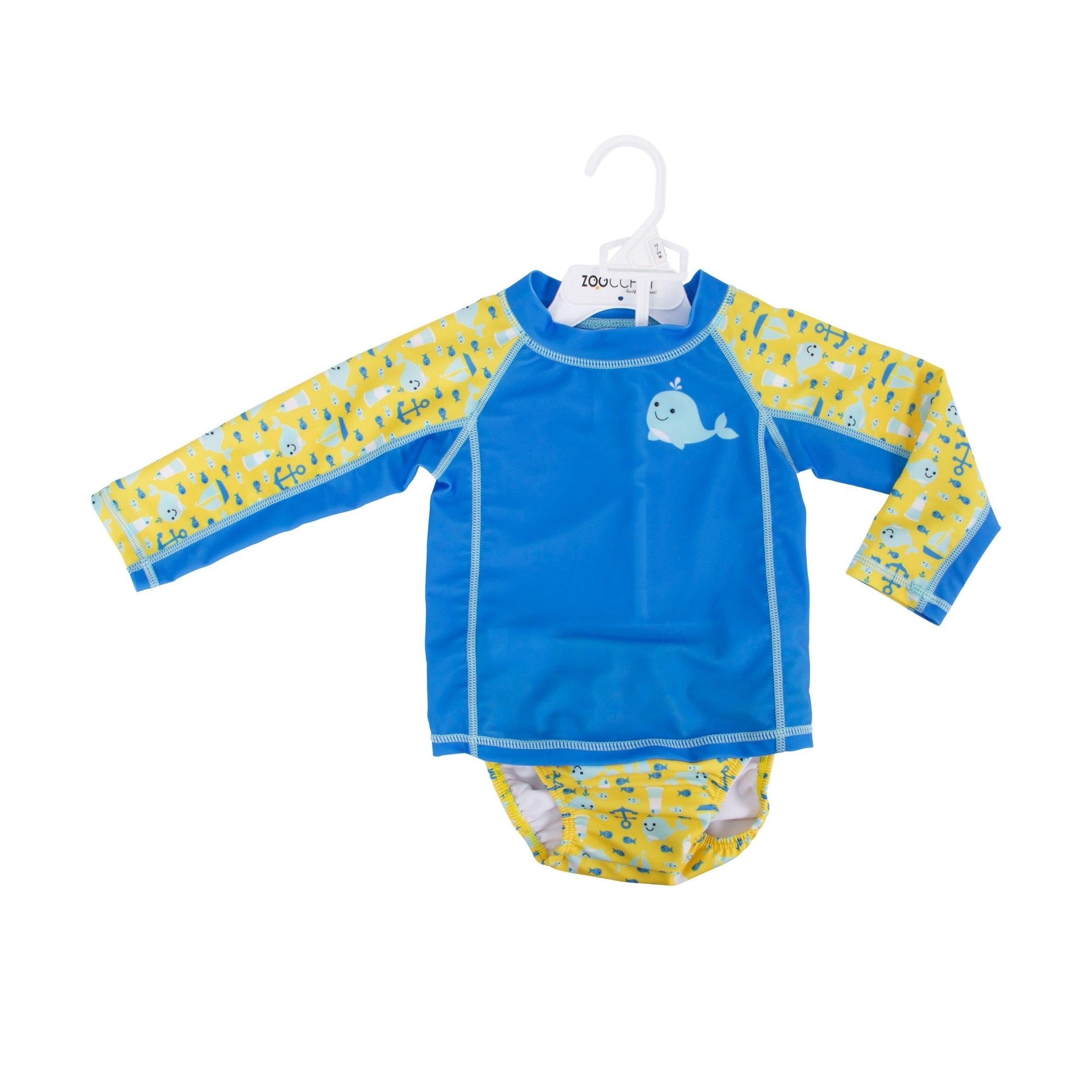 Zoocchini UPF50 Rashguard & Swim Diaper Set (Baby/Toddler) | The Nest Attachment Parenting Hub