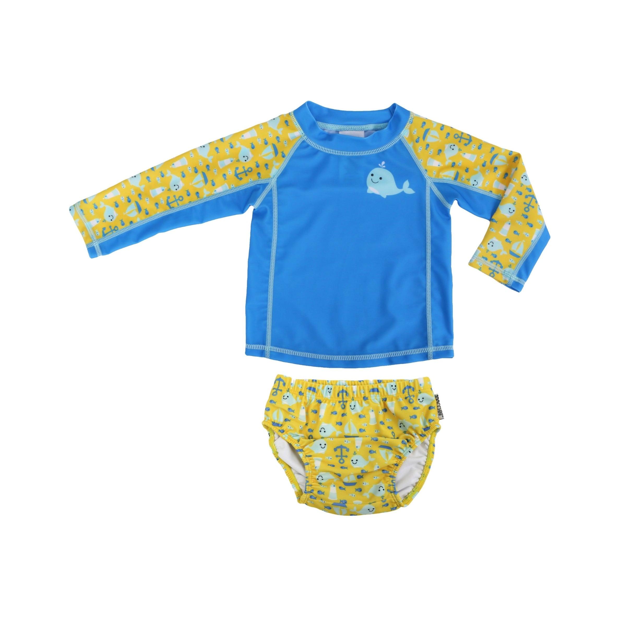 Zoocchini UPF50 Rashguard & Swim Diaper Set (Baby/Toddler) | The Nest Attachment Parenting Hub