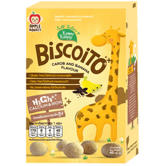 Apple Monkey Biscoito - Carob and Banana Flavor | The Nest Attachment Parenting Hub