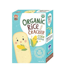 Apple Monkey Organic Rice Crackers - Corn | The Nest Attachment Parenting Hub