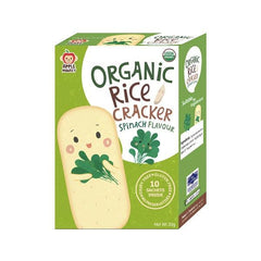 Apple Monkey Organic Rice Crackers - Spinach | The Nest Attachment Parenting Hub