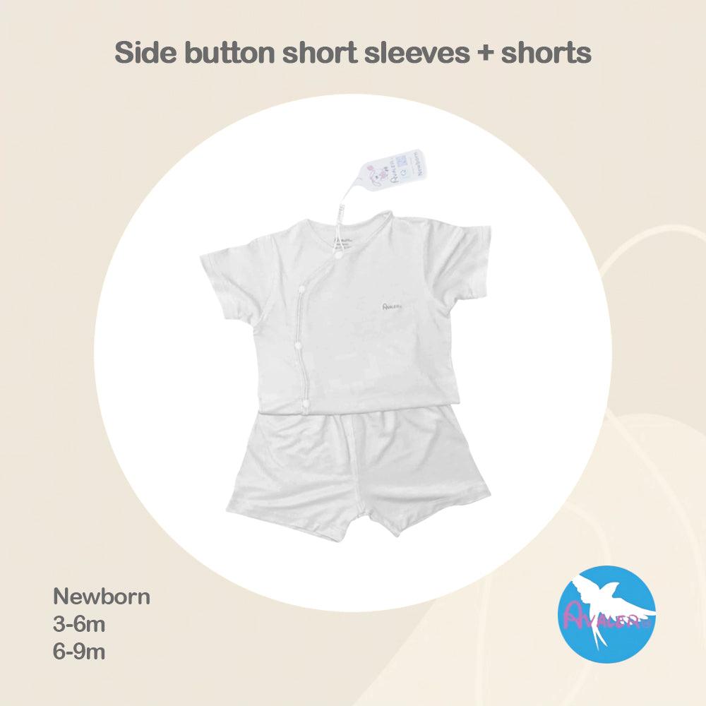 Avaler Side Button Short Sleeves + Shorts | The Nest Attachment Parenting Hub