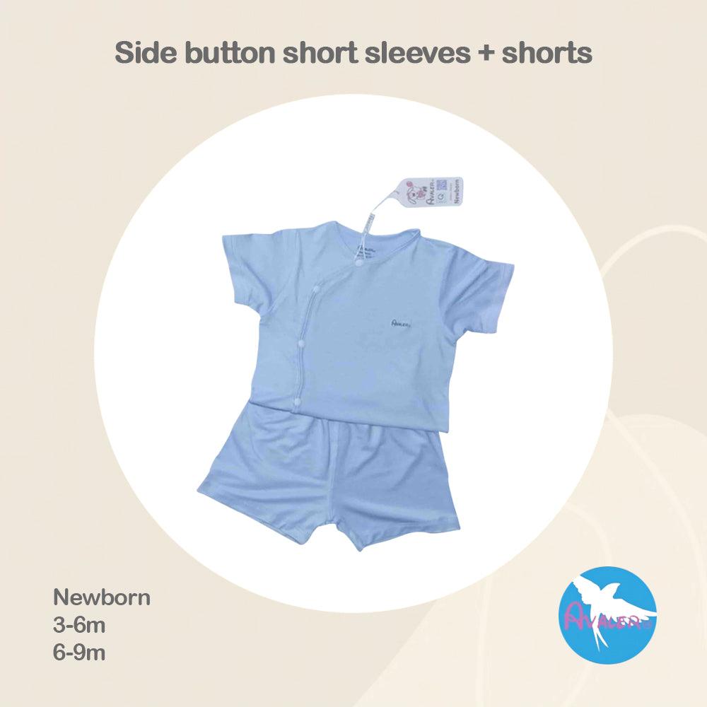 Avaler Side Button Short Sleeves + Shorts | The Nest Attachment Parenting Hub