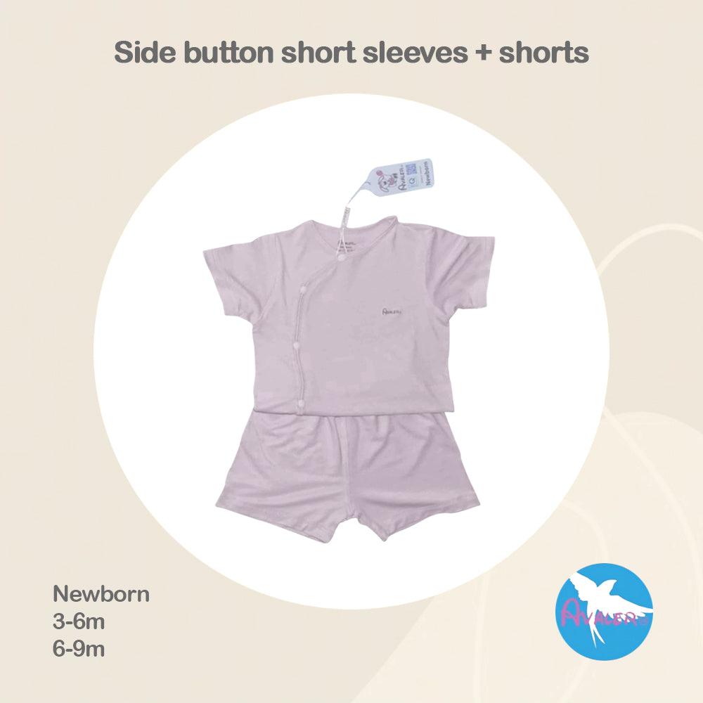 Avaler Side Button Short Sleeves + Shorts | The Nest Attachment Parenting Hub