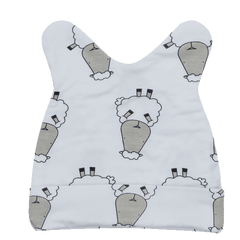 Baa Baa Sheepz Beanie Cap - White Big Sheep | The Nest Attachment Parenting Hub
