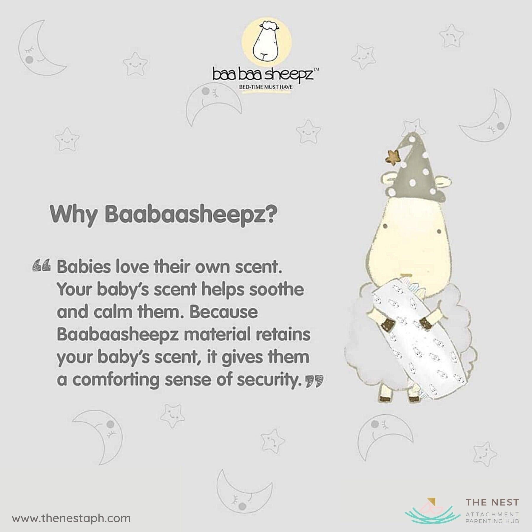 Baa Baa Sheepz Bed Time Buddy - Big Sheepz Grey | The Nest Attachment Parenting Hub