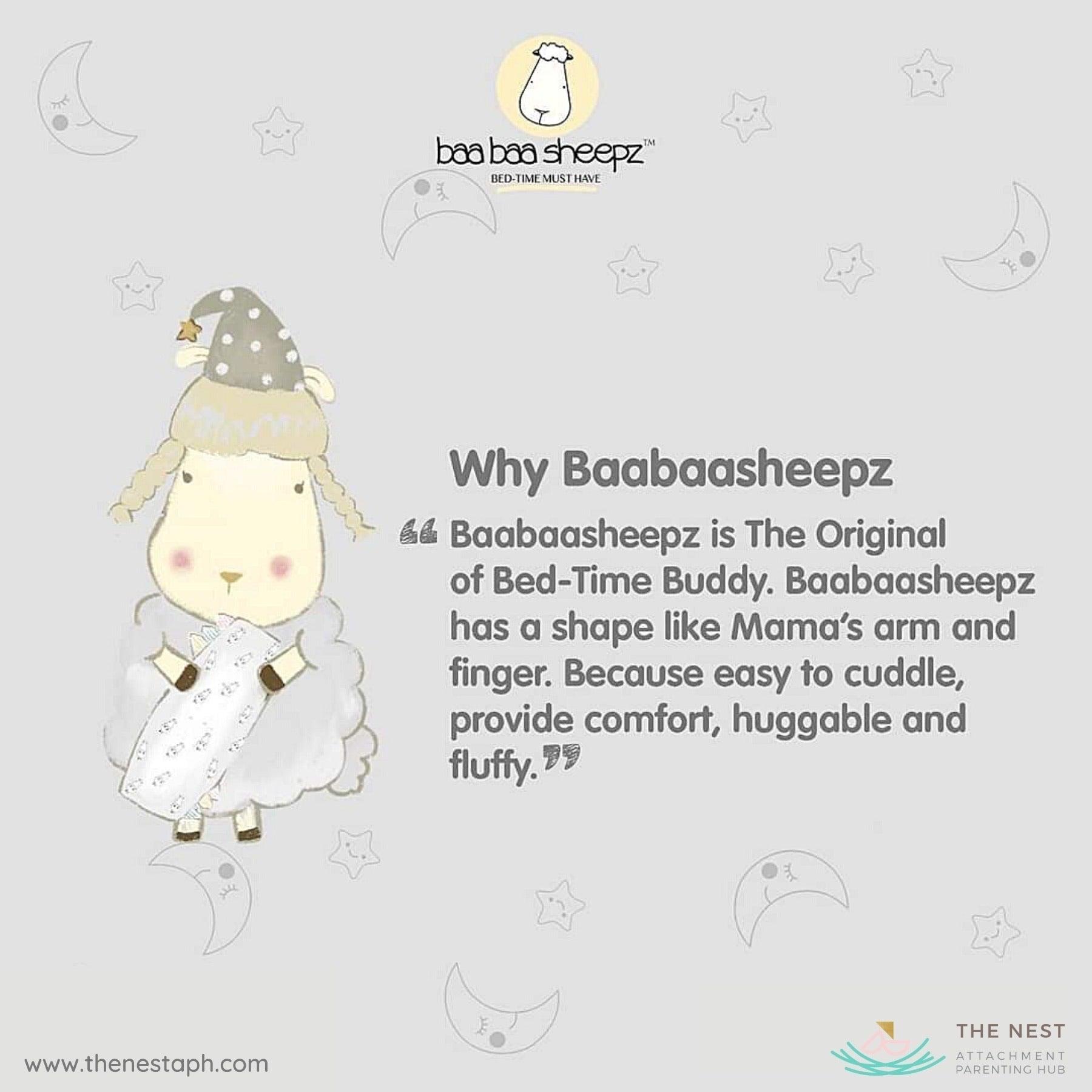 Baa Baa Sheepz Bed Time Buddy - Big Sheepz Grey | The Nest Attachment Parenting Hub