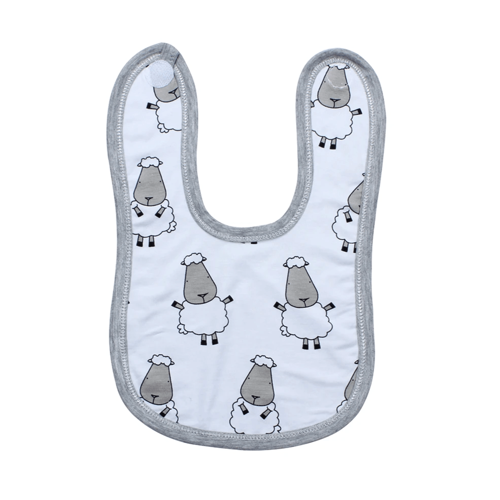 Baa Baa Sheepz Bib White | The Nest Attachment Parenting Hub